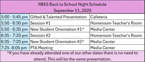 BTSN Schedule