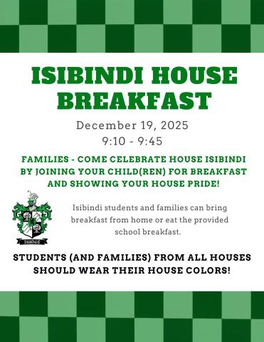 Isibindi House Breakfast Invite